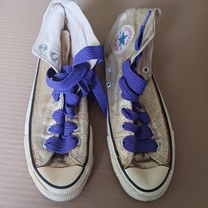 VTG Converse Men  Sneakers Shoes All Star Gold  Chuck Taylor  SZ 9 Used